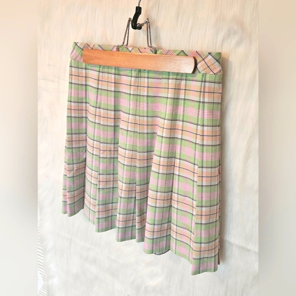 Sun-Deh Sunday Ice Cream Pastel Plaid Mini Skirt - Picture 4 of 7